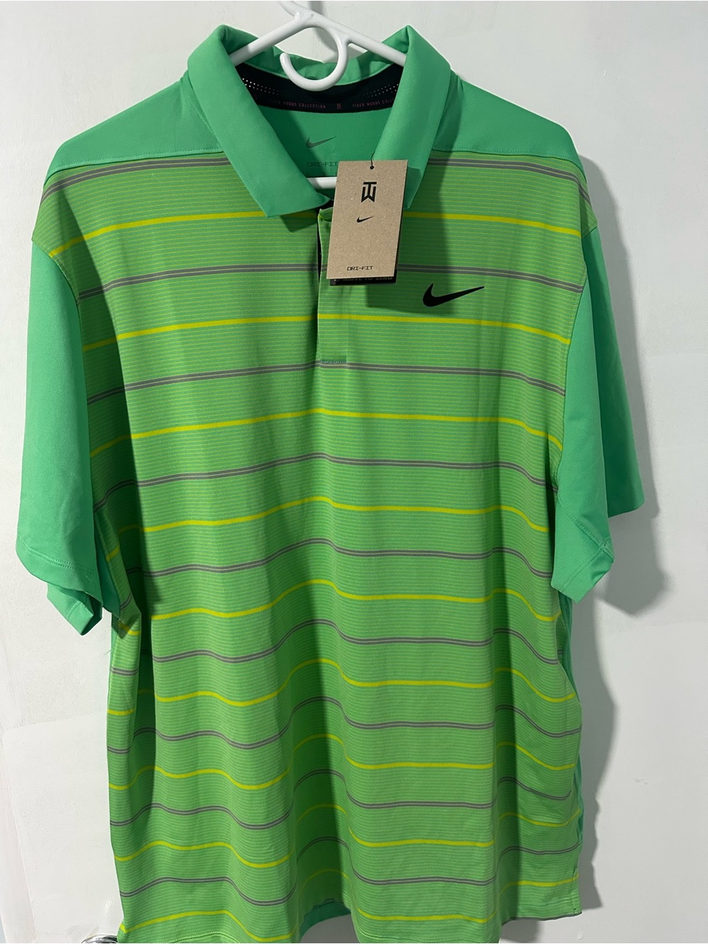 Nike Men’s Tiger Woods Striped Golf Polo